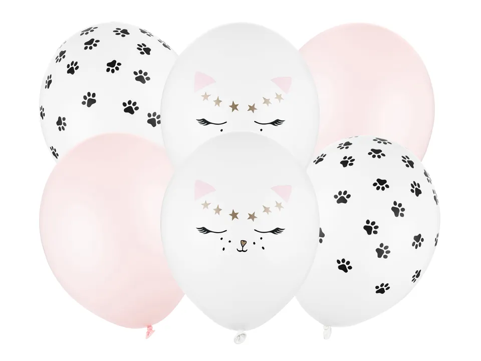 das-kost-mland-katzen-luftballons-mix-30cm-6-stk image 1