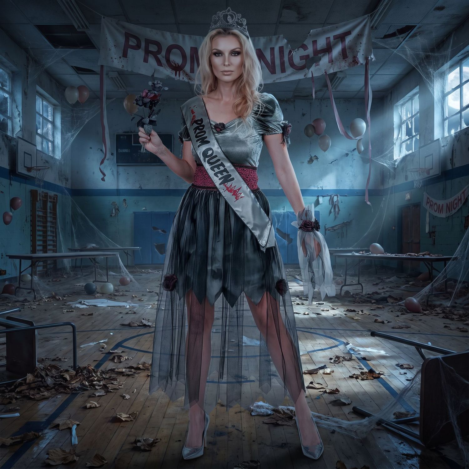 das-kost-mland-damen-zombie-sch-nheitsk-nigin-kost-m-5-tlg-gr-m image 4