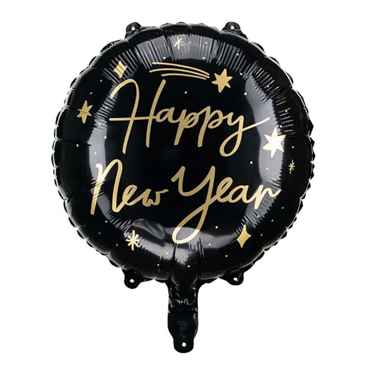das-kost-mland-folienballon-happy-new-year-schwarz-45cm image 1