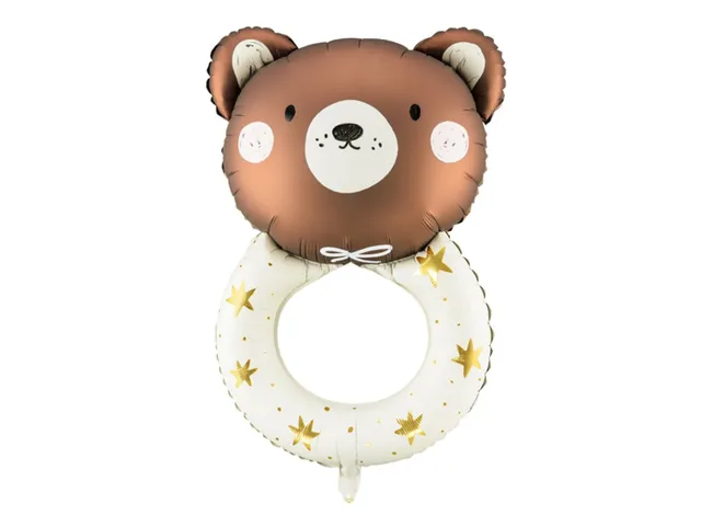 das-kost-mland-dekorationen-folienballon-teddyb-r-rassel-61x88cm image 1