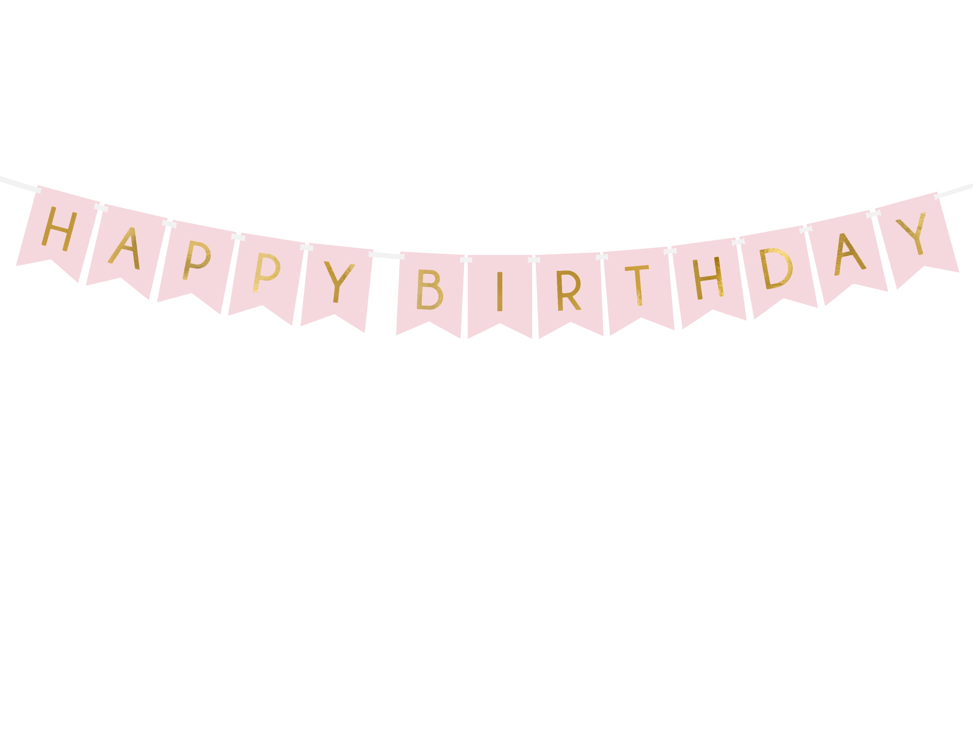 das-kost-mland-happy-birthday-banner-rosa-15x175-cm-girlande image 1