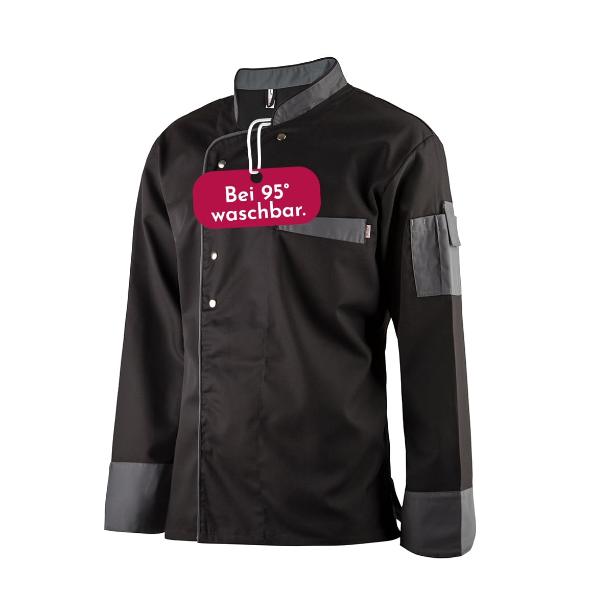 clinotest-herren-kochjacke-langarm-wei-gr-l-kochfest image 1