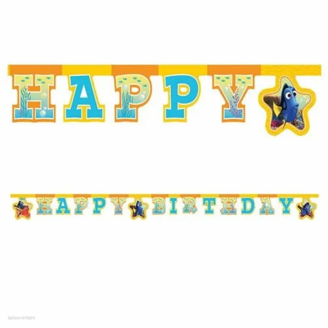 das-kost-mland-dekorationen-buchstabengirlande-hb-finding-dory-girlande-220cm image 1