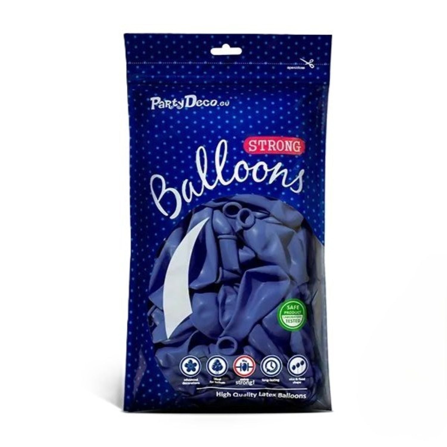 das-kost-mland-uni-pastell-latexballon-30cm-ultramarine-50-stk image 2