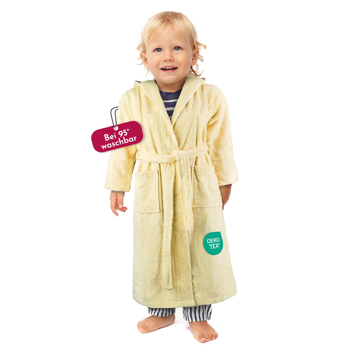 clinotest-nachwuchs-kinderbademantel-frottee-kapuze-baumwolle image 3