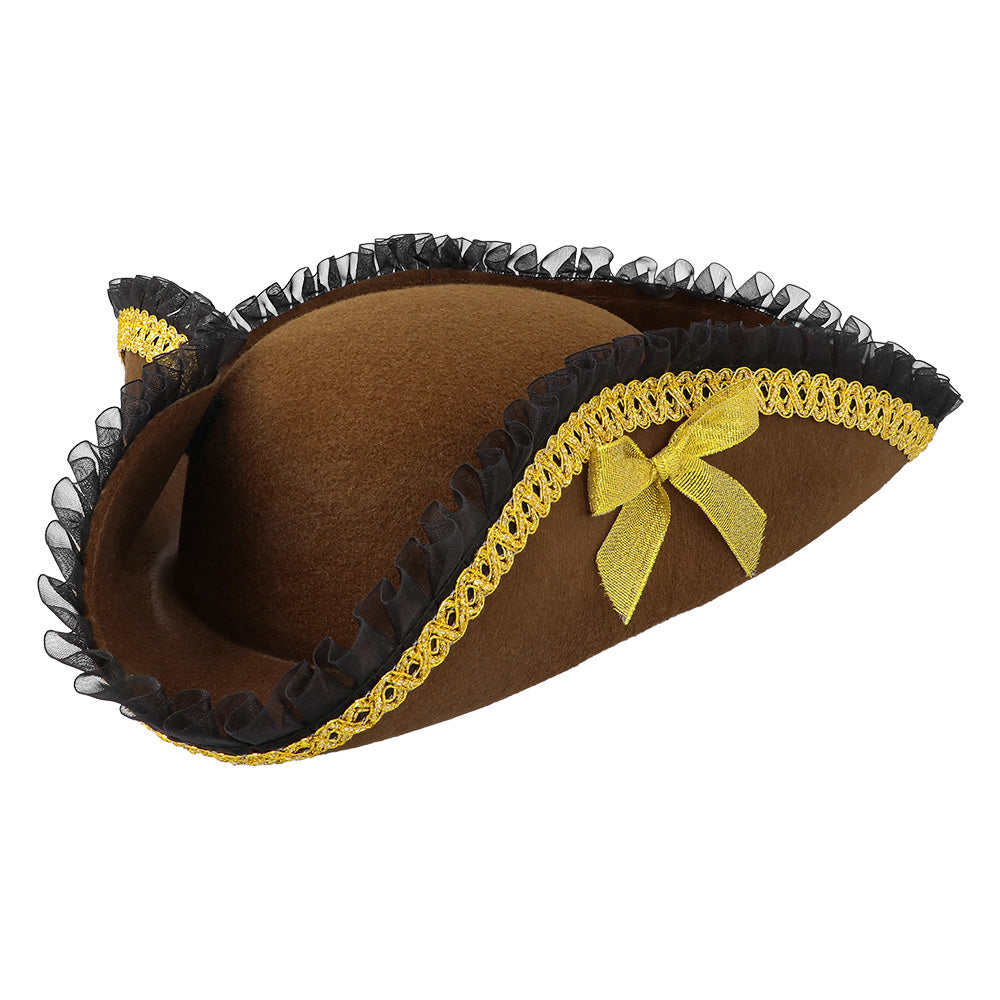 das-kost-mland-coral-piratenhut-braun-damen-dreispitz image 2