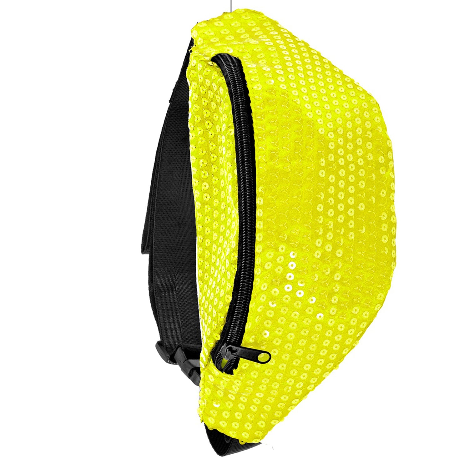 das-kost-mland-neon-bauchtasche-pailletten-gelb image 3