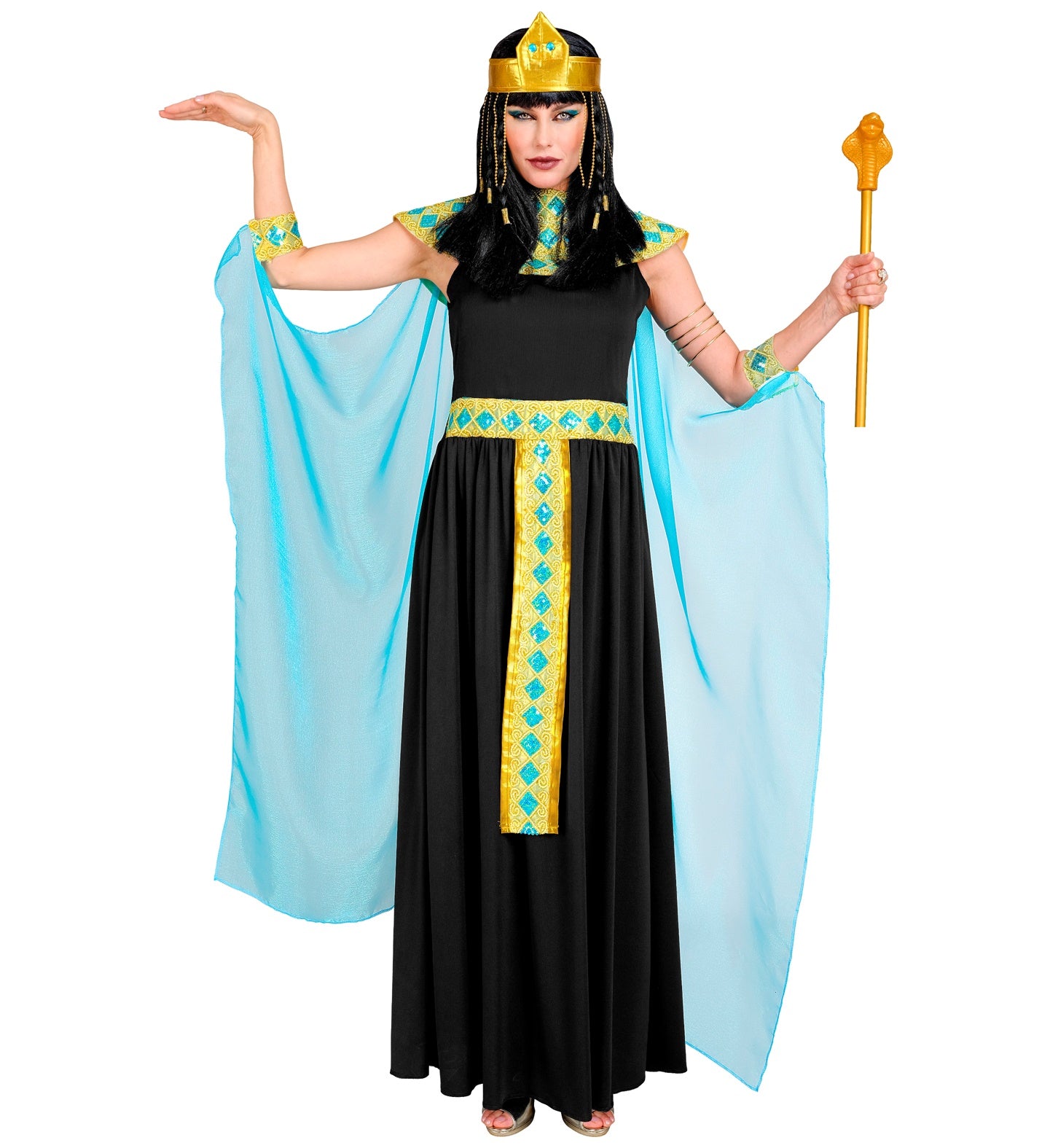 das-kost-mland-cleopatra-damenkost-m-5-teilig-schwarz-gold image 2