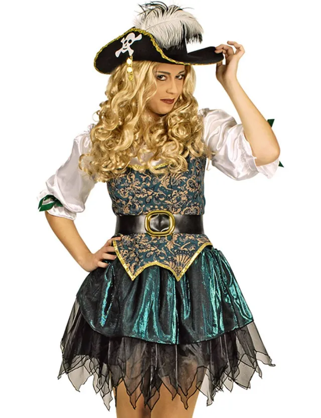 das-kost-mland-damen-angelica-piraten-kost-m-t-rkis-40-42 image 1
