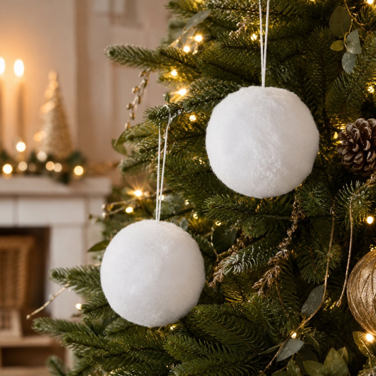 das-kost-mland-dekorationen-schneeball-deko-2er-set-12cm-wei image 2