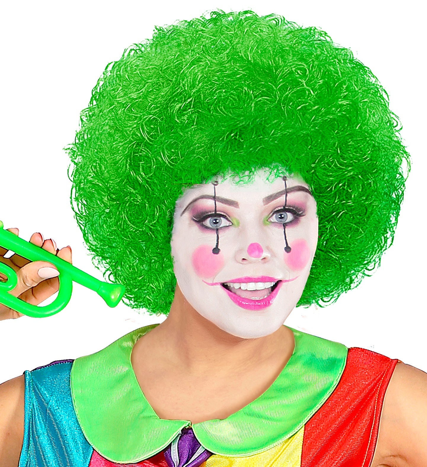 das-kost-mland-per-cke-clown-gr-n-volumin-s-fasching image 3