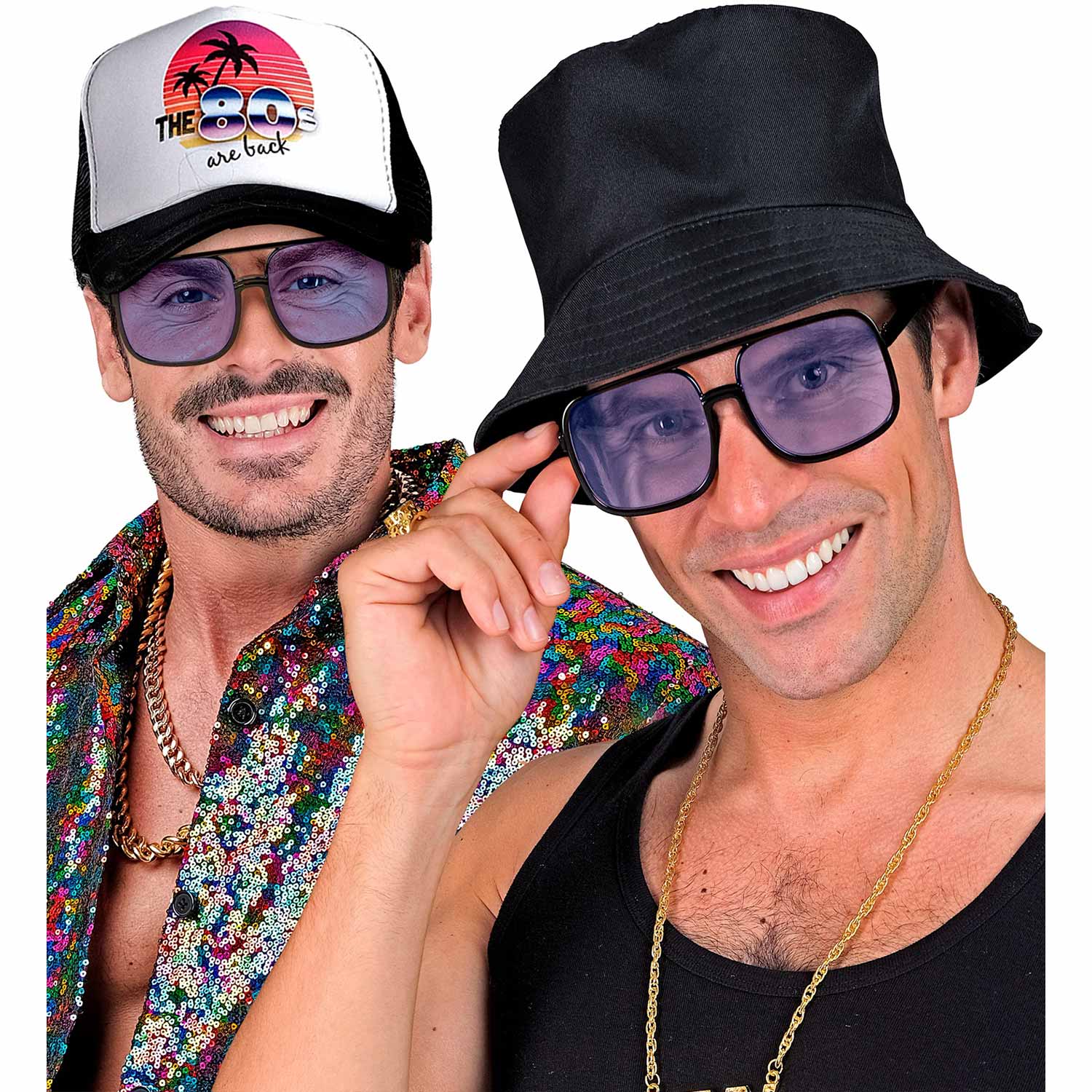 das-kost-mland-90er-brille-hip-hop-hellblau-partybrille image 5