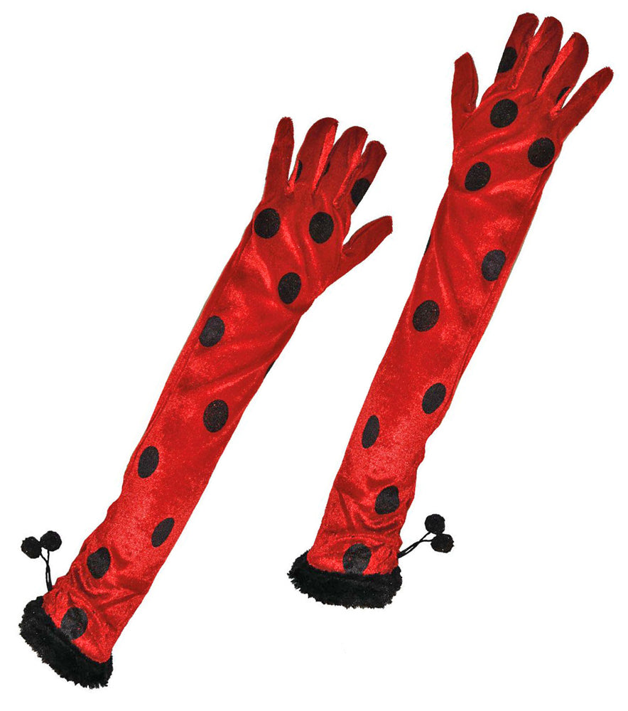 das-kost-mland-herren-handschuhe-marienk-fer-lang-rot-mit-punkten image 1