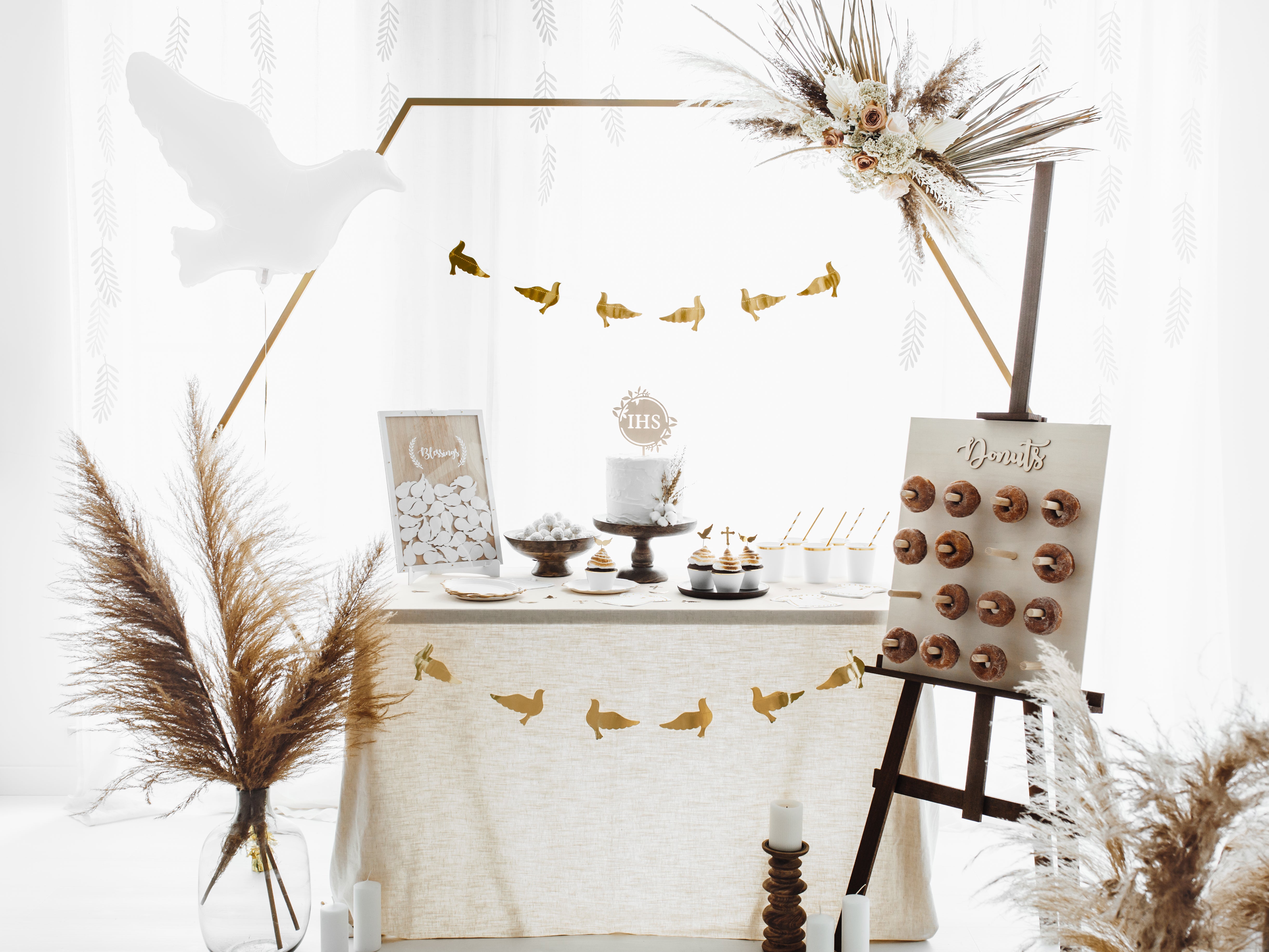 das-kost-mland-girlande-goldene-tauben-86-cm-gold-deko image 4