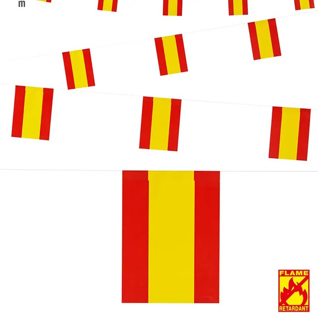 das-kost-mland-dekorationen-wimpelkette-spanien-flaggen-6-m image 1