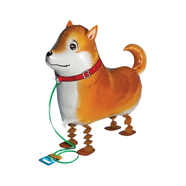 das-kost-mland-dekorationen-airwalker-folienballon-shiba-inu-57cm image 1