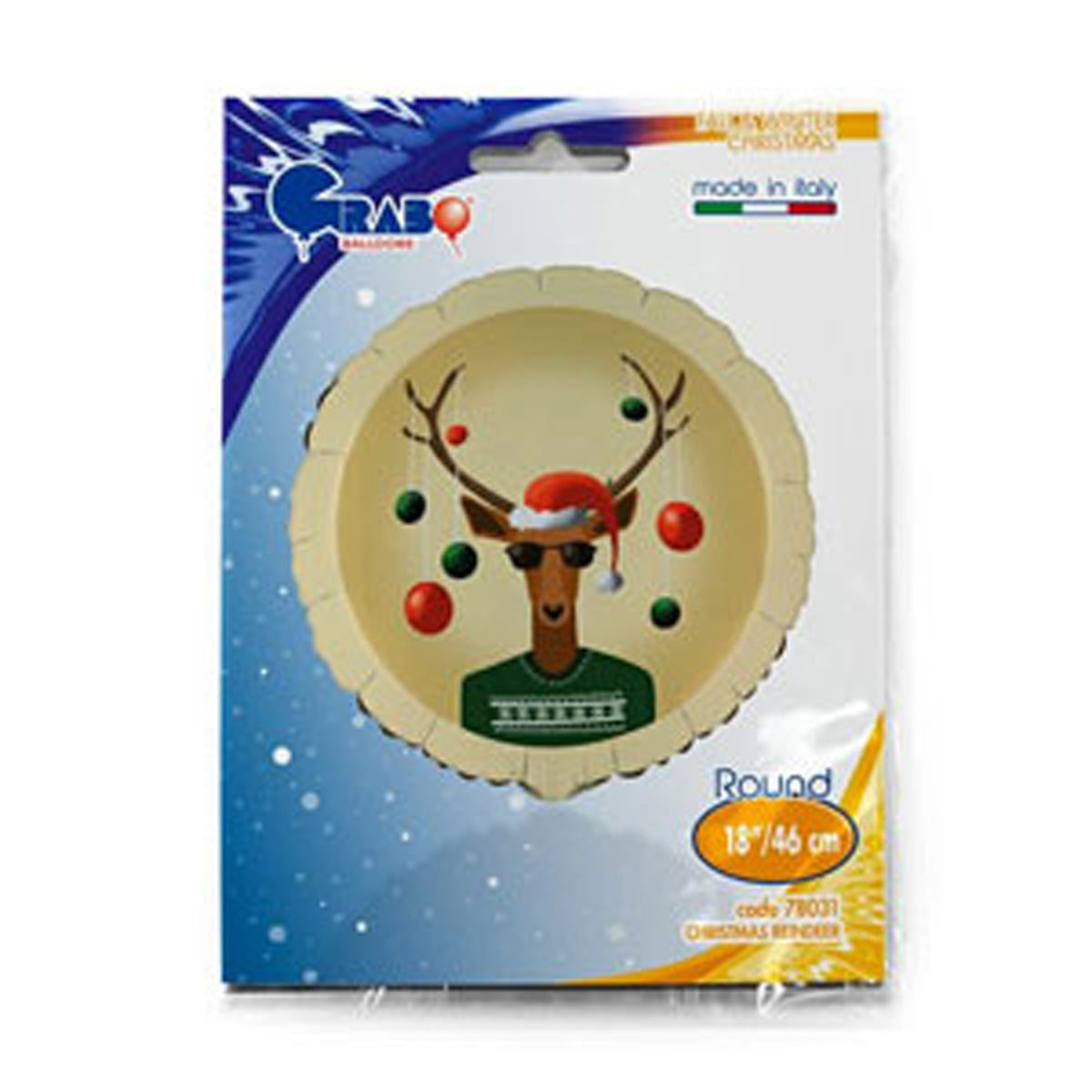 folienballon-weihnachtsrentier-46-cm-18-zoll image 2