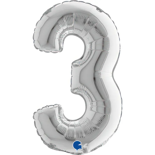 das-kost-mland-mini-zahlen-folienballon-silber-zahl-3-36cm image 1