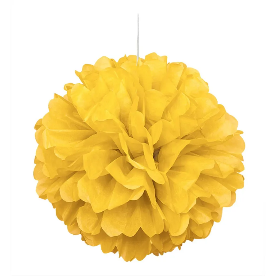 das-kost-mland-wabenball-fluffy-40-cm-gelb-papierball-deko image 1