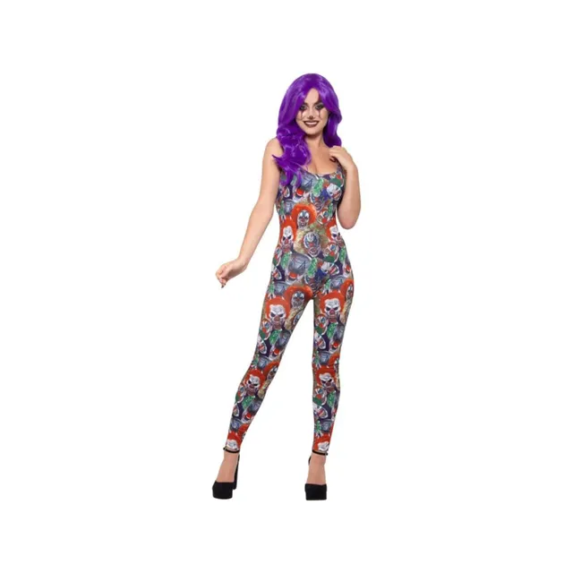 das-kost-mland-damen-kost-m-lady-horror-clown-einteiler-xs image 1
