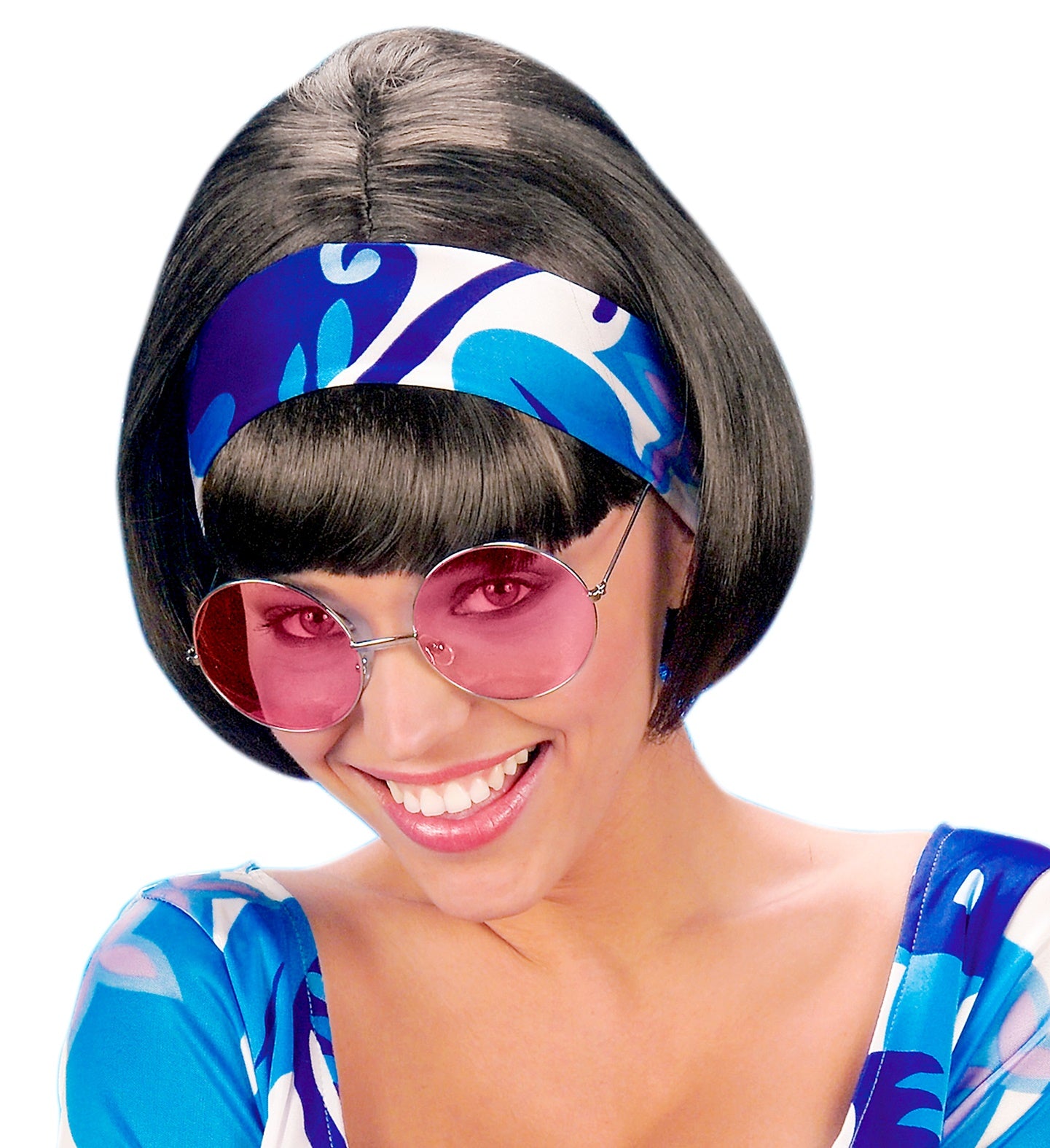 das-kost-mland-hippie-partybrille-xl-rund-pink-silber image 4
