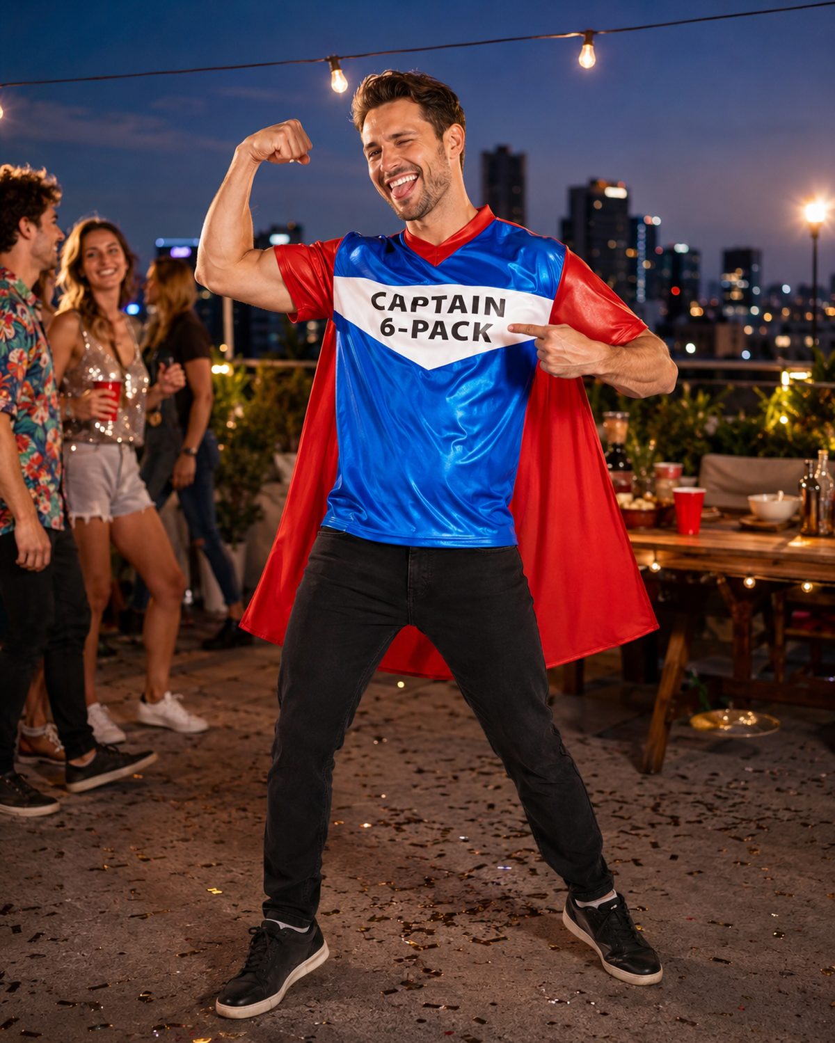 das-kost-mland-herren-captain-6-pack-shirt-mit-cape-gr-46-48 image 3