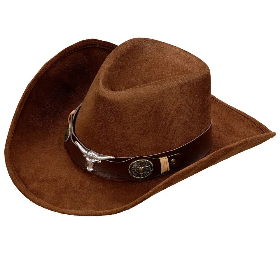 das-kost-mland-cowboy-hut-dallas-wildleder-look-braun image 1