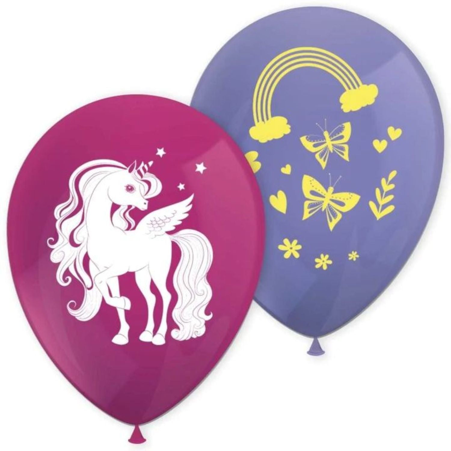 das-kost-mland-unicorn-rainbow-latexballon-8-st-ck image 1