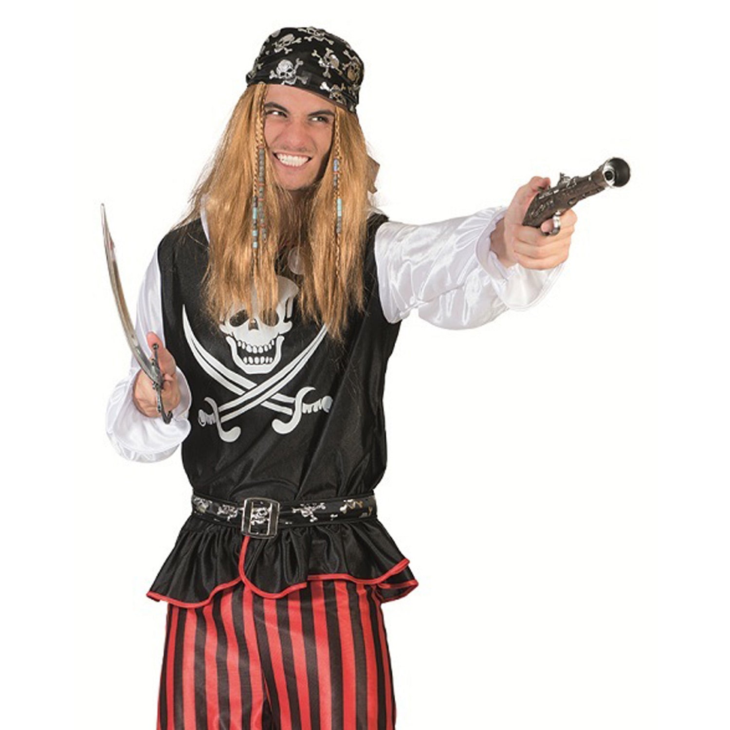 das-kost-mland-pirat-bill-kost-m-herren-schwarz-rot image 4