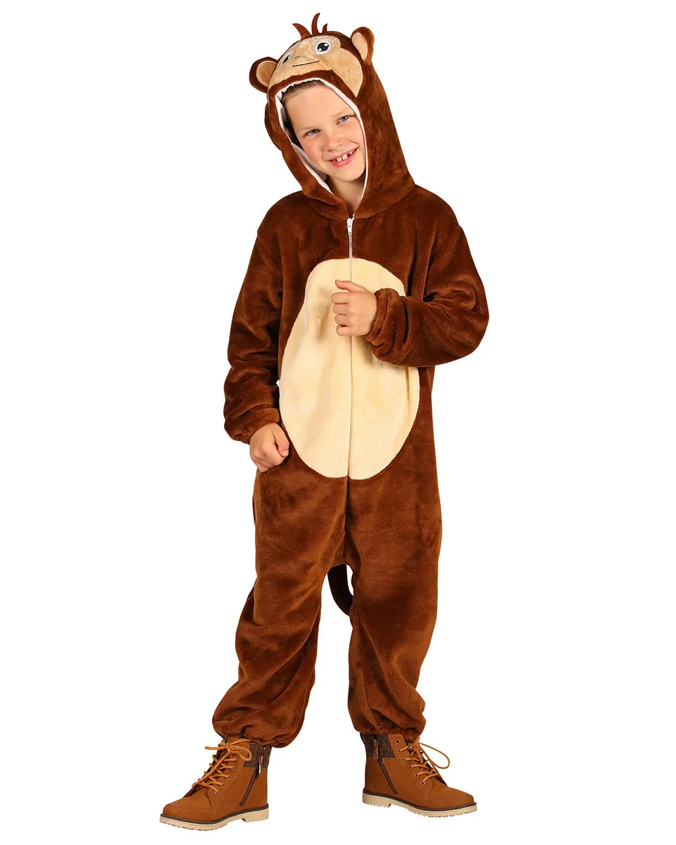 das-kost-mland-herren-affe-babykost-m-overall-braun-gr-80 image 1