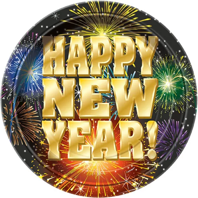 das-kost-mland-fireworks-pappteller-18cm-8-stk-ny image 1