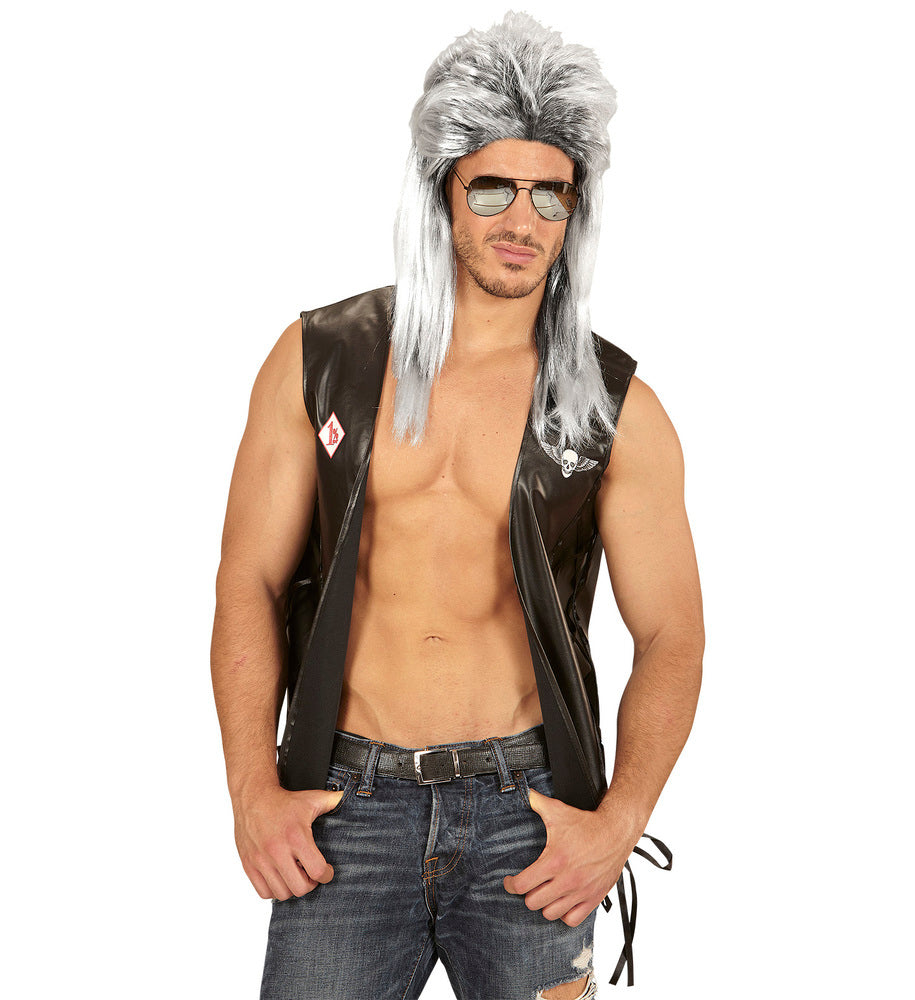 das-kost-mland-accessoires-80er-rockstar-vokuhila-per-cke-silbergrau image 4
