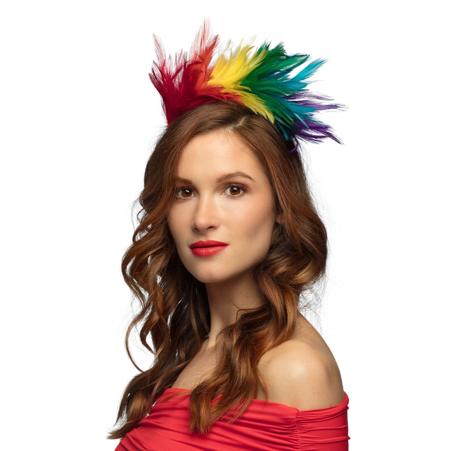 diadem-coco-haarreif-regenbogen-federn-f-r-erwachsene image 1