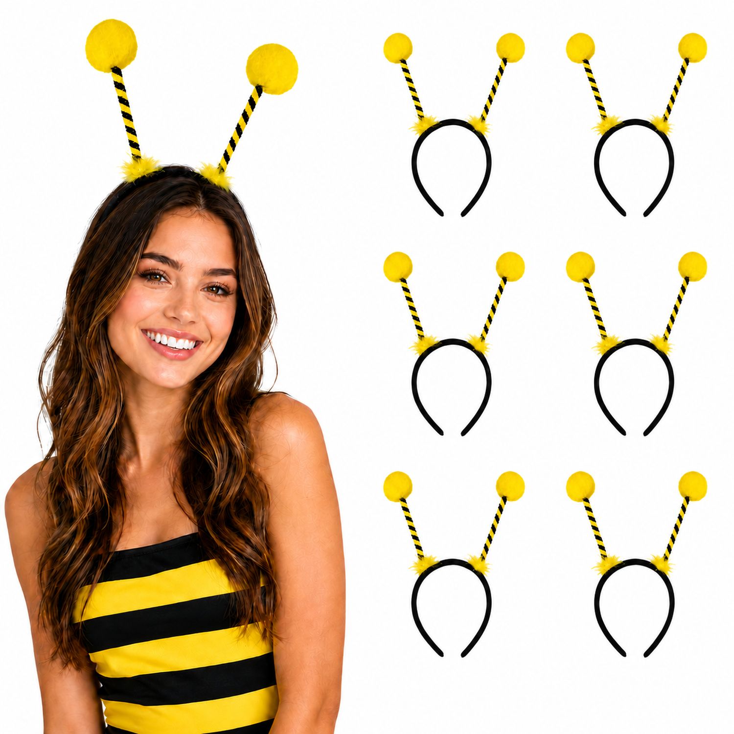 bienen-haarreif-mit-f-hlern-gelb-1-st-ck-accessoire image 2