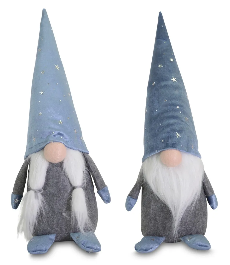 das-kost-mland-wichtel-2er-set-blau-35cm-sternenm-tze image 1