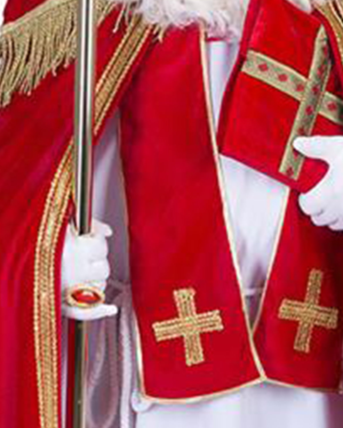 das-kost-mland-herren-nikolaus-kost-m-rot-wei-mit-mitra image 5