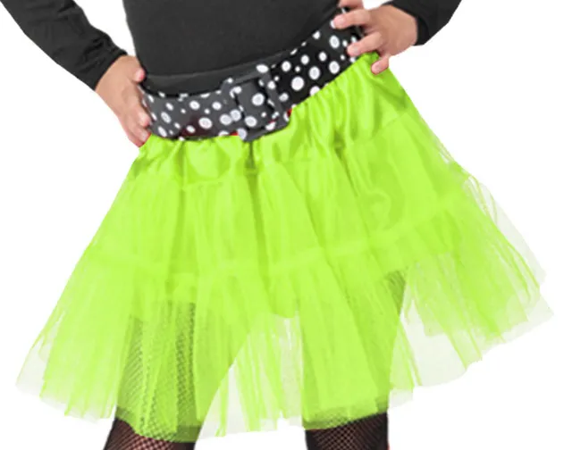 das-kost-mland-petticoat-m-dchen-neongr-n-30cm-t-ll image 1