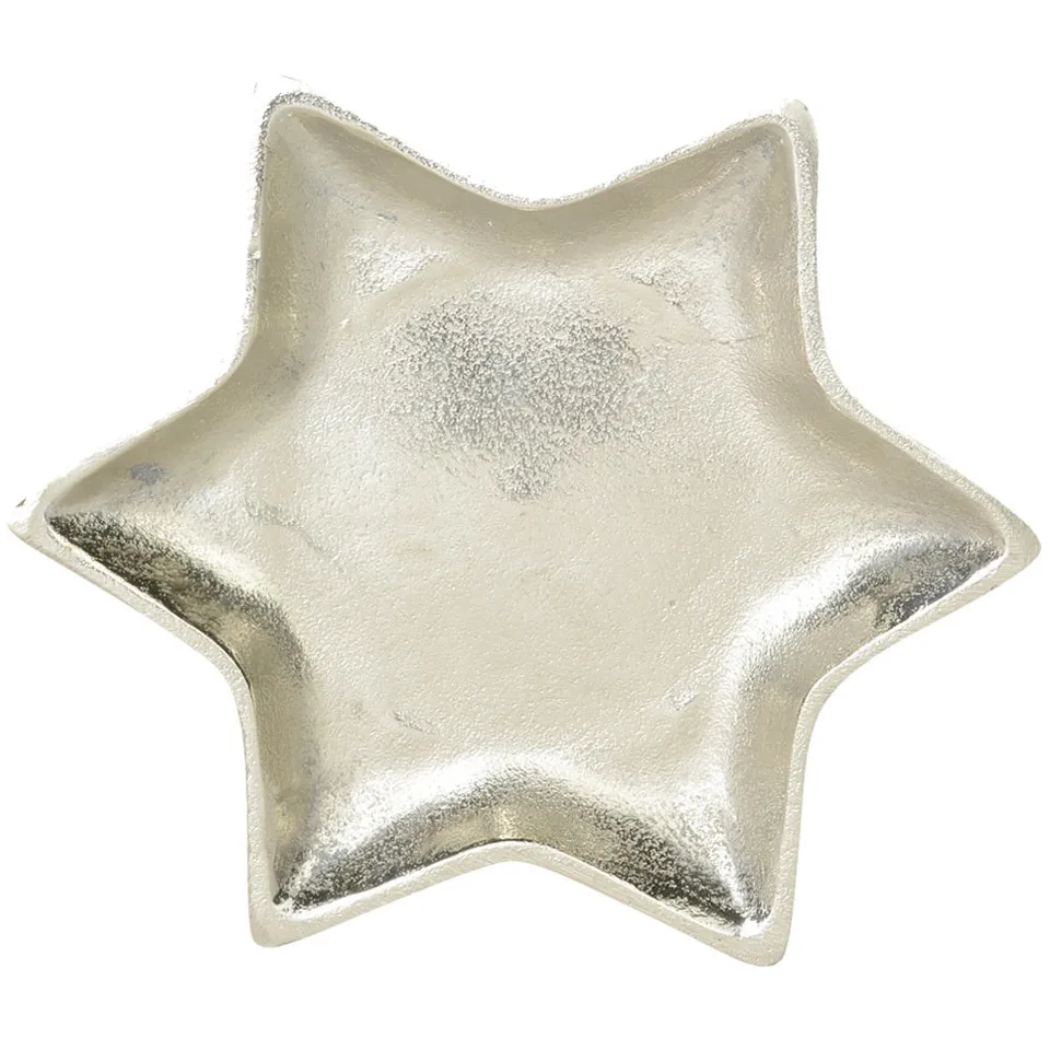 das-kost-mland-stern-dekoteller-silber-21-5-cm-70330-alu image 1