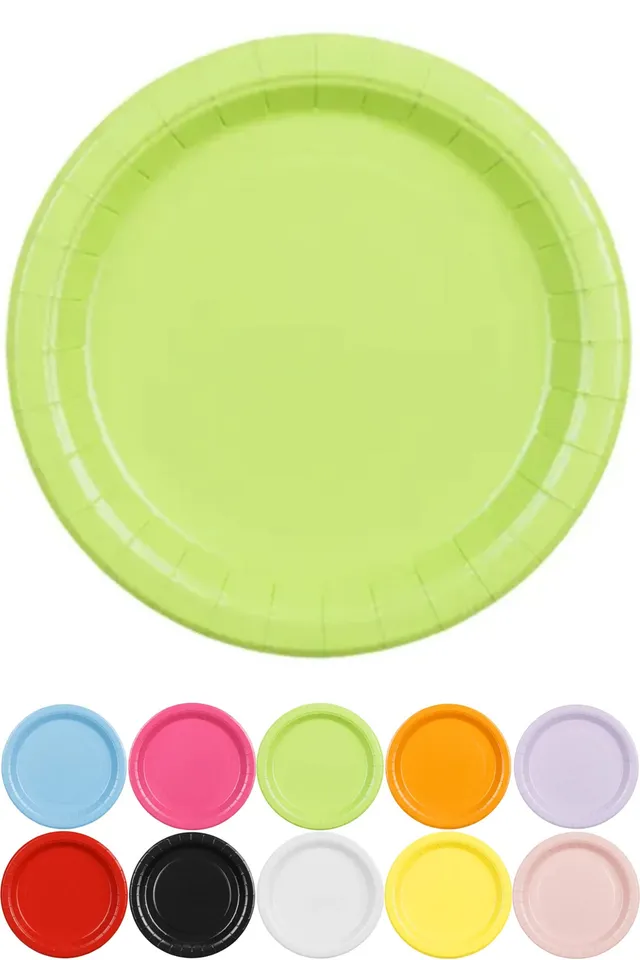 das-kost-mland-unifarben-pappteller-23-cm-6-st-ck-gelb image 1