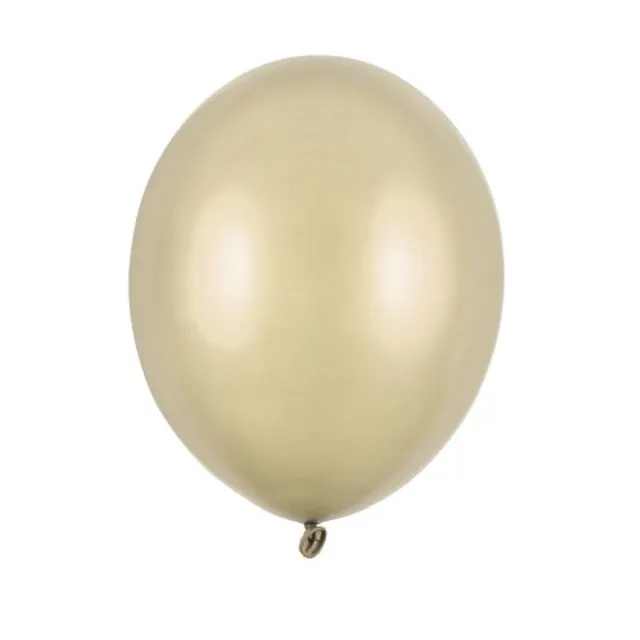 uni-metallic-luftballons-100-stk-12cm-kalt-gold-latex image 1