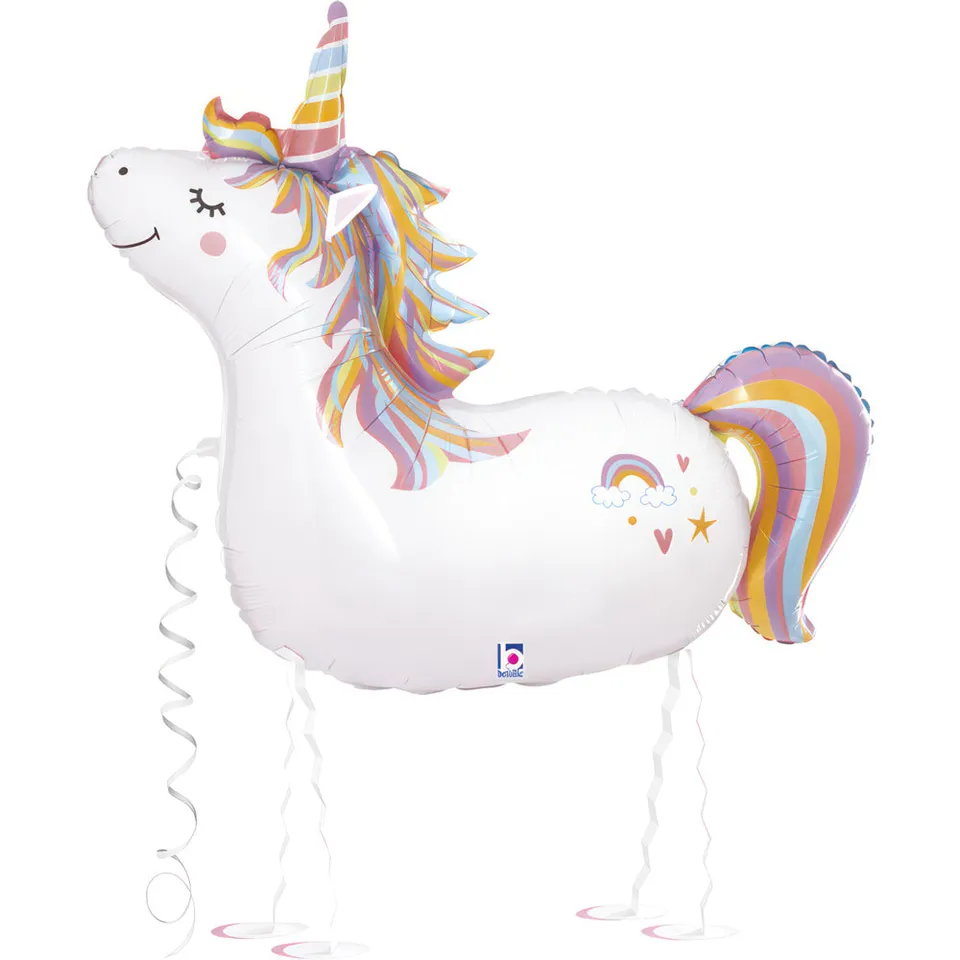 das-kost-mland-deko-airwalker-einhorn-folienballon-91-cm image 1