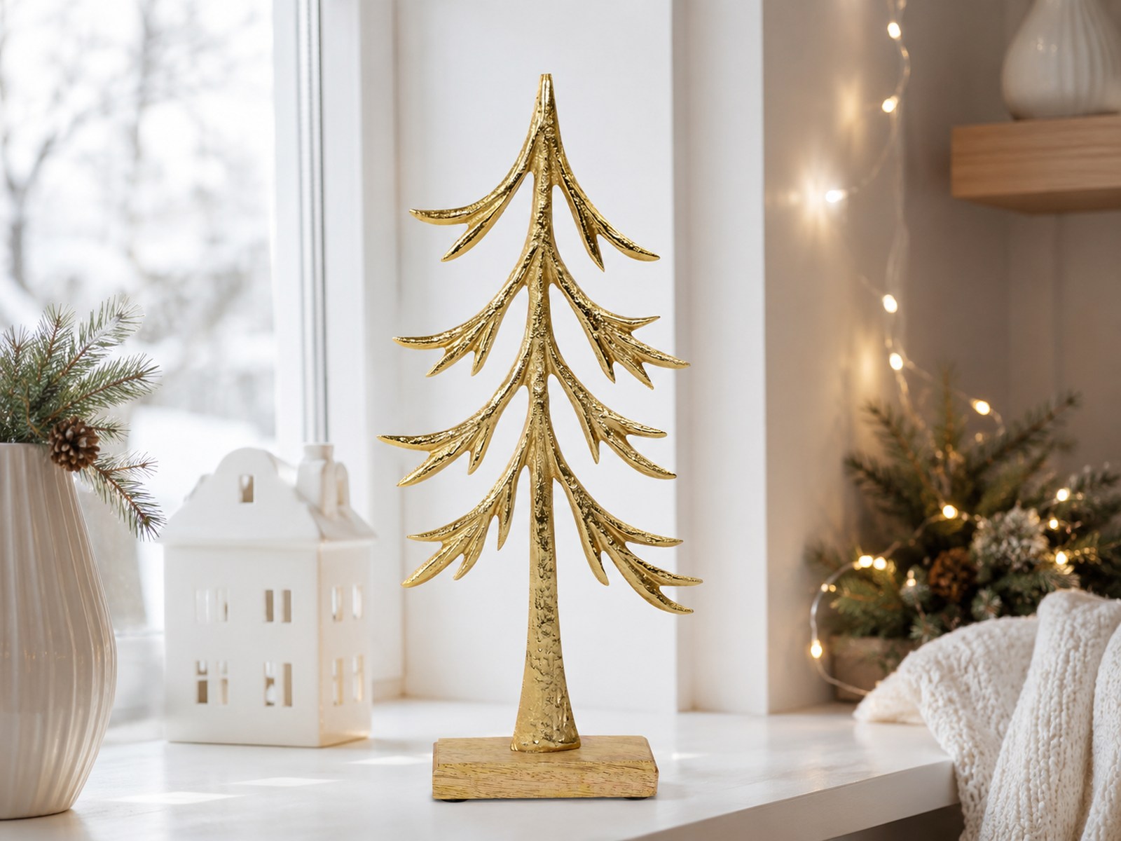 das-kost-mland-dekorationen-tannenbaum-33-cm-deko-gold-metall image 3