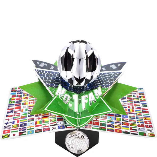 second-nature-no-1-fan-popup-gru-karte-fu-ball-weltflaggen image 1