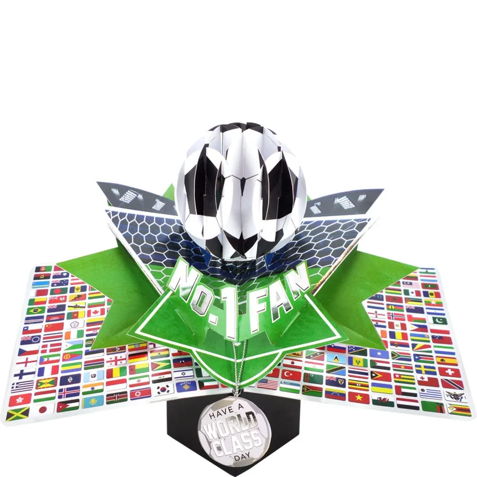 second-nature-no-1-fan-popup-gru-karte-fu-ball-weltflaggen image 1