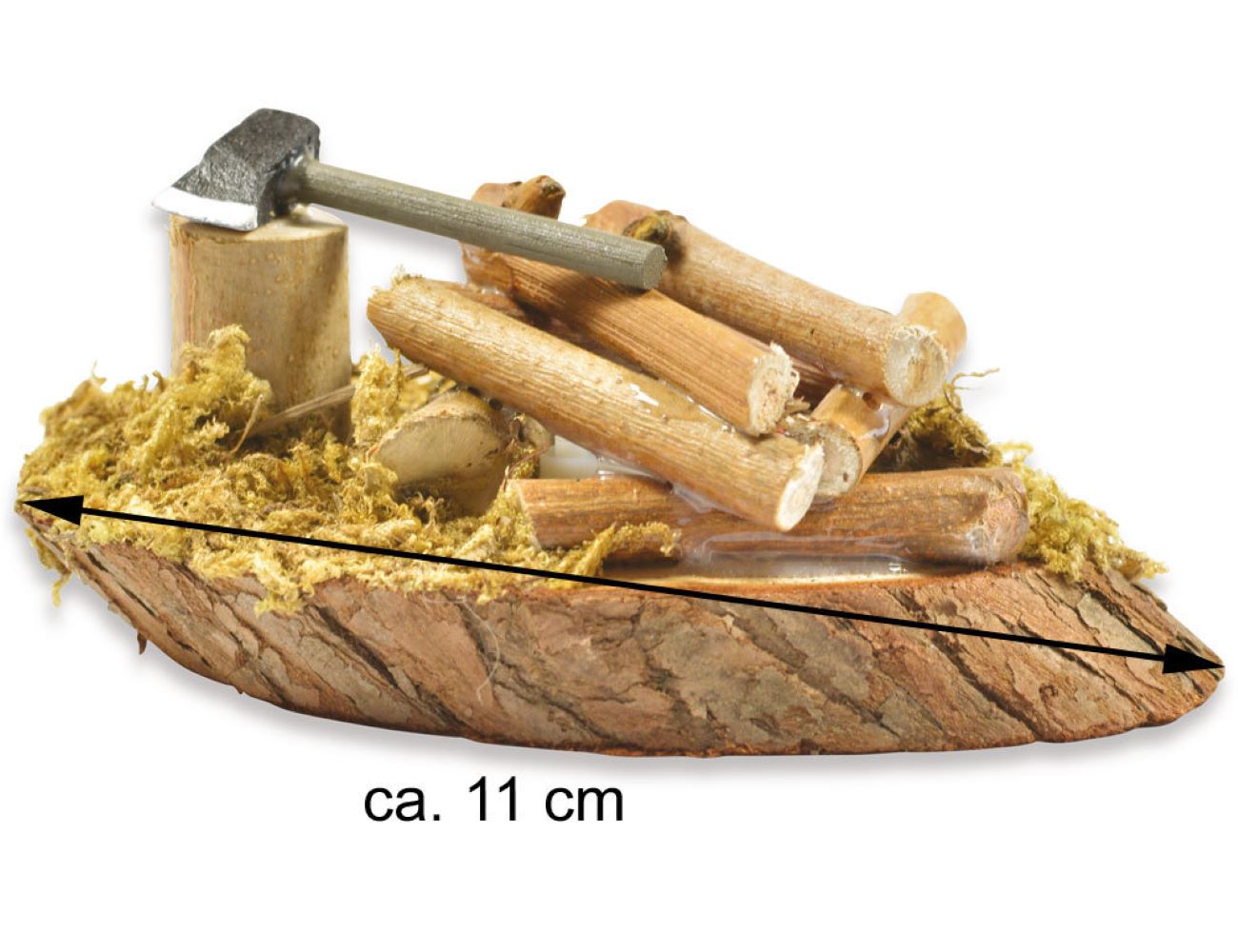 riffelmacher-lagerfeuer-mit-axt-led-krippe-11-cm-natur image 3
