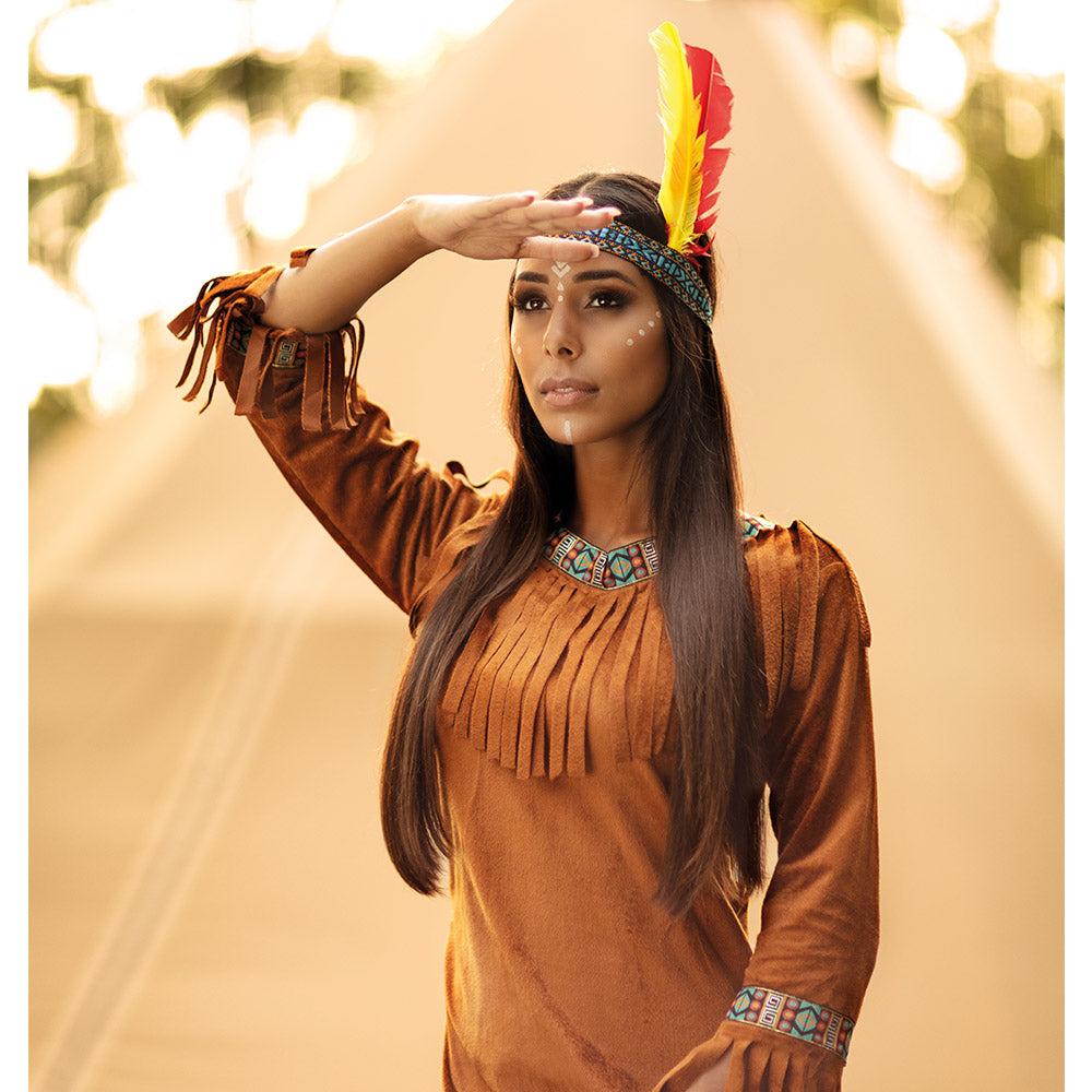 das-kost-mland-young-deer-indianer-kost-m-damen-braun-m image 4