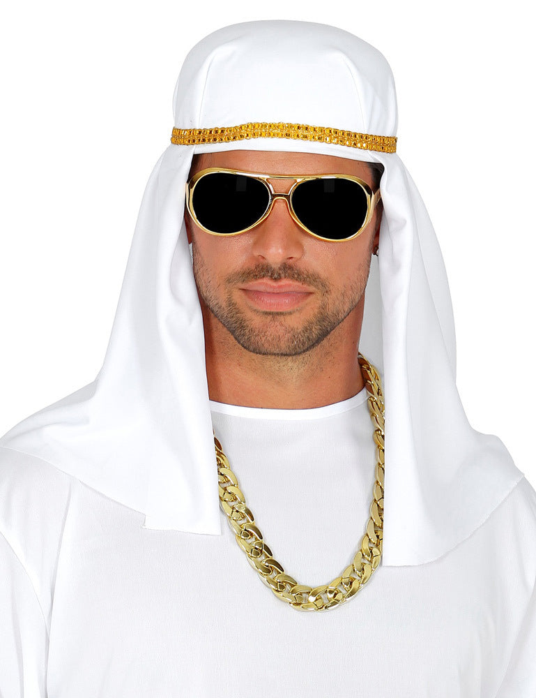 das-kost-mland-herren-arabischer-scheich-kost-m-set-3-tlg-mit-kopftuch image 3