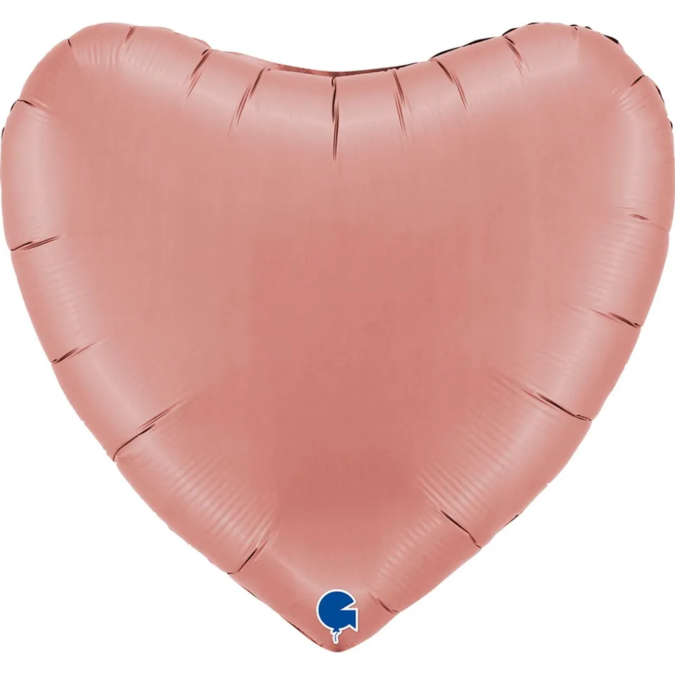 grabo-folienballon-uni-herz-91-cm-rosegold-satin-folien-ballon image 1