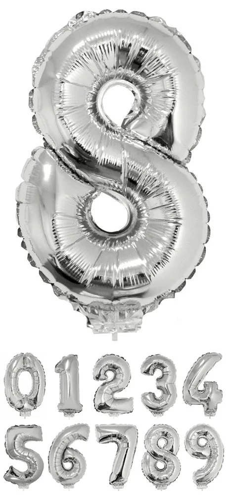 das-kost-mland-zahlen-folienballon-41-cm-silber-mit-stab image 1