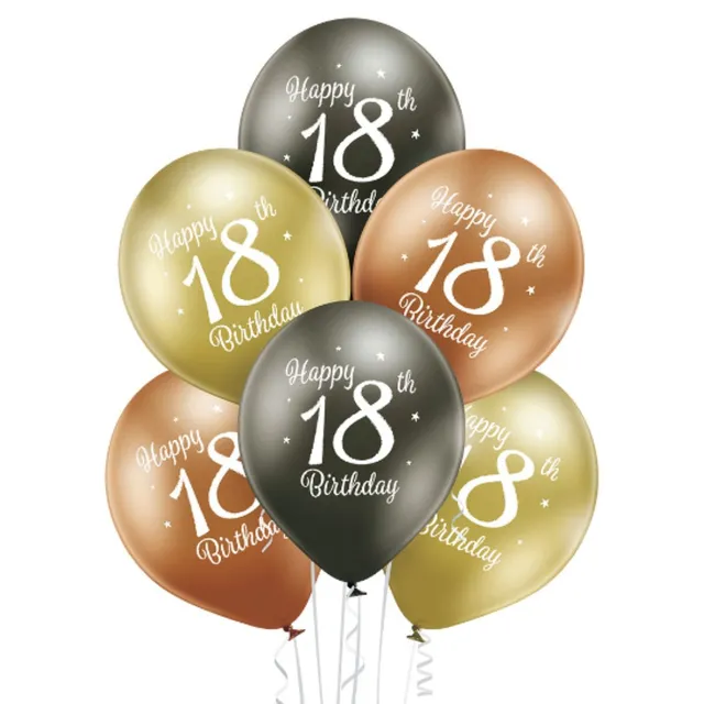 das-kost-mland-dekorationen-happy-18th-birthday-luftballon-30cm-6stk image 1